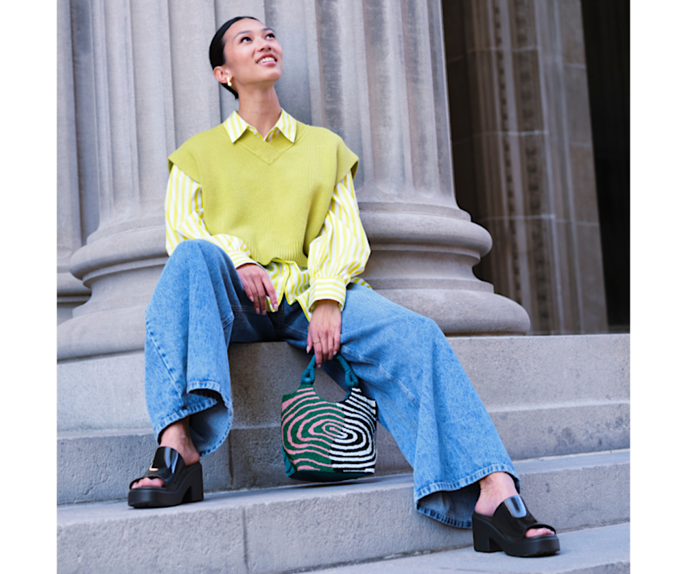 Brooklyn Slide High Shine Heel