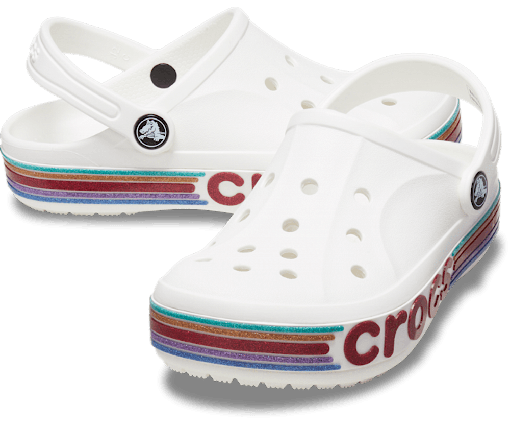 Toddlers’ Bayaband Rainbow Glitter Clog