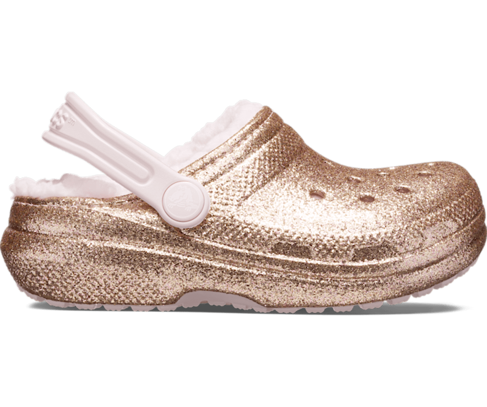 Toddler Classic Lined Glitter Clog