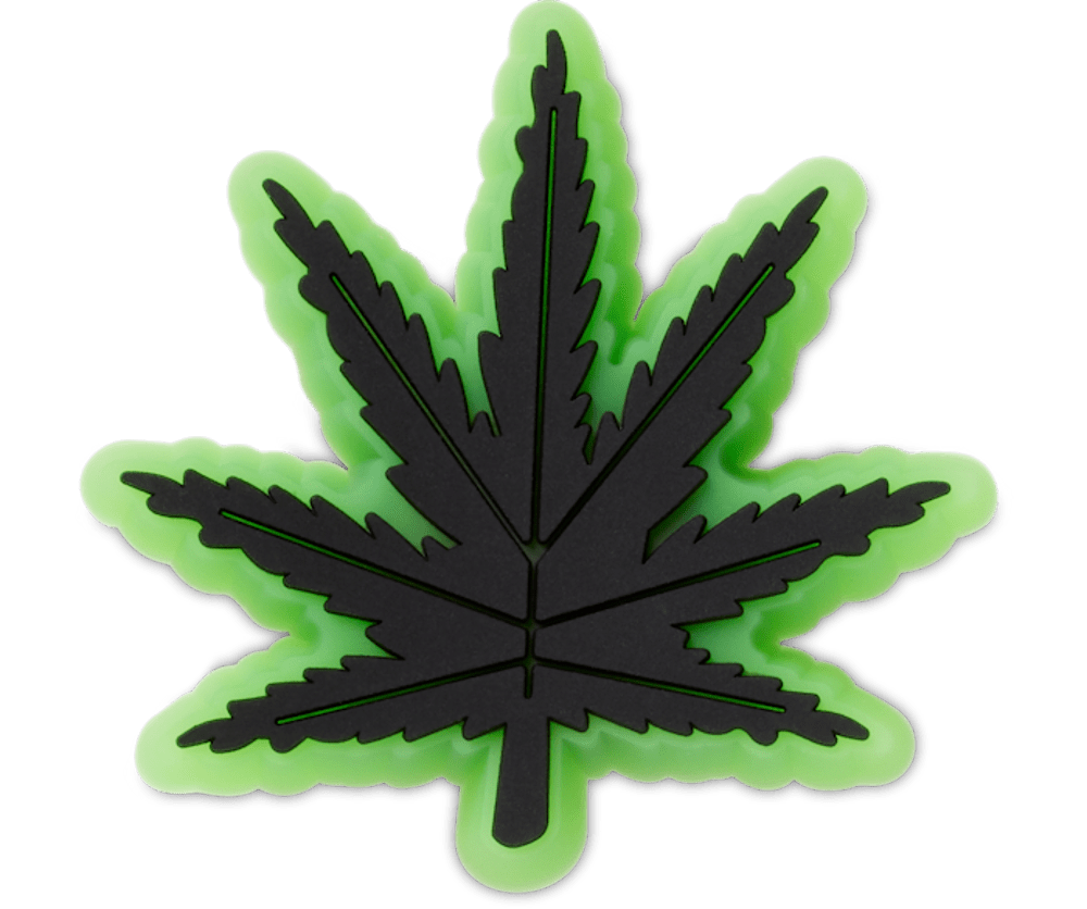 Lights Up Hemp Leaf