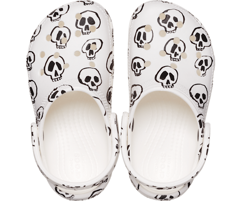 Toddler Classic Skull Print Clog