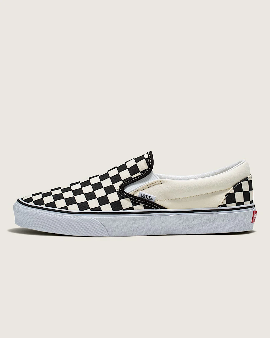 Classic Slip-On Checkerboard Wide Shoe