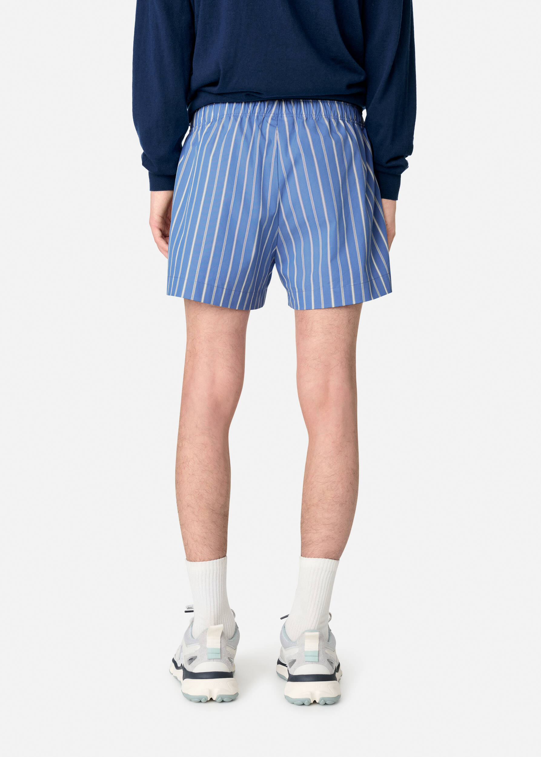Striped Cotton Shorts