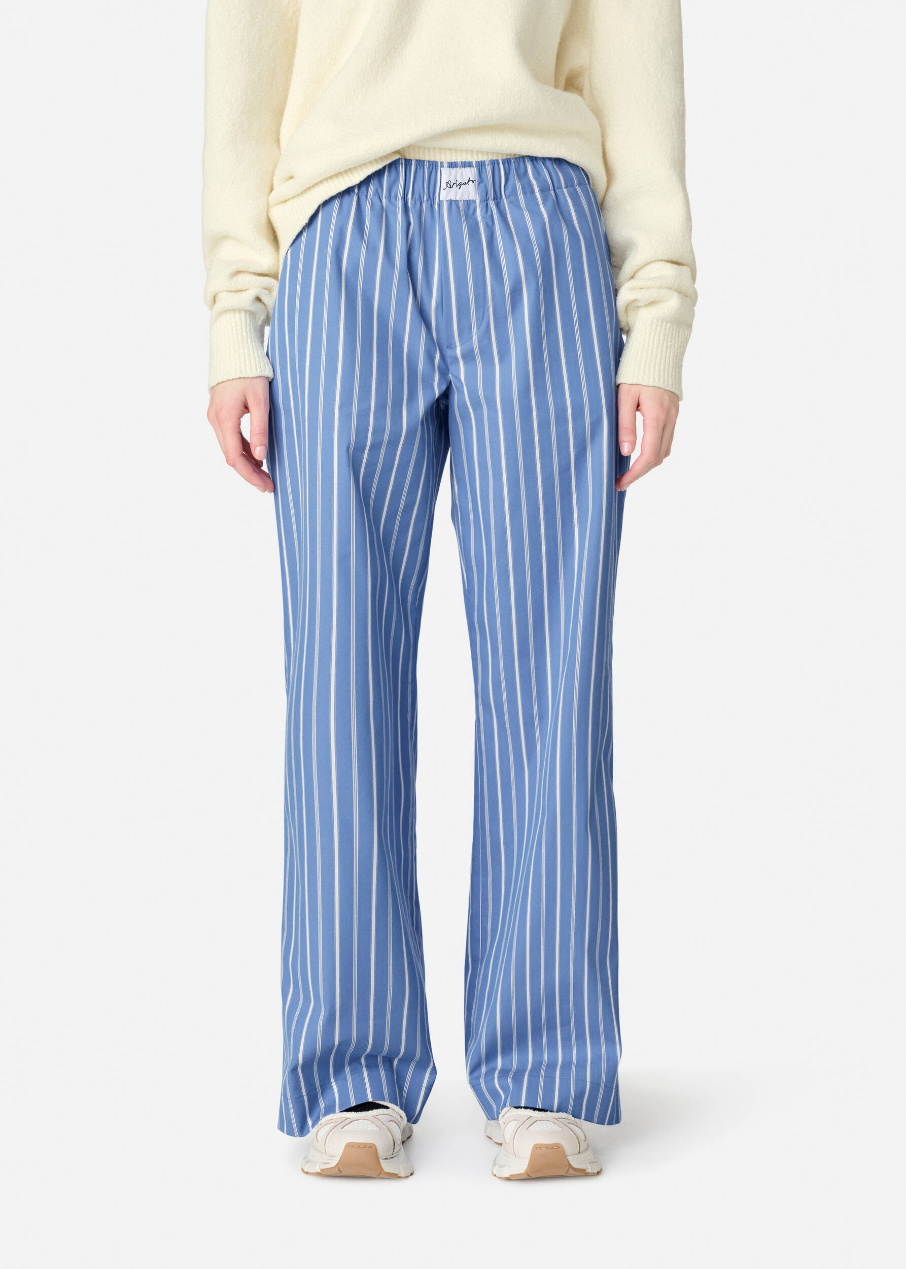 Striped Cotton Trousers