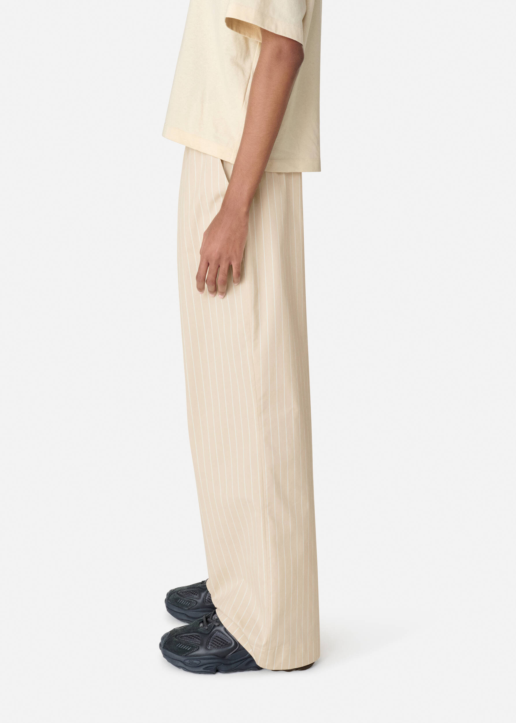 Striped Cotton Trousers