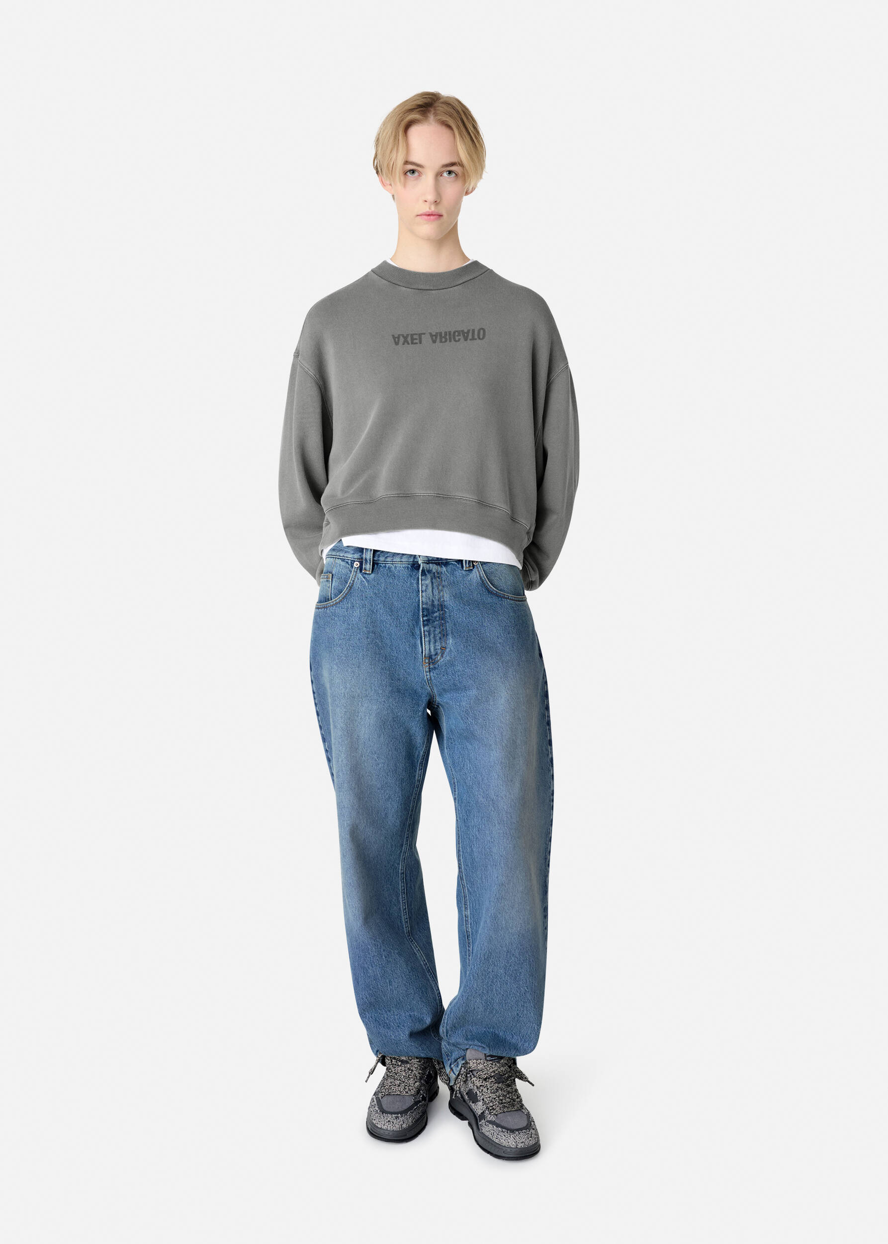Distort Washed Sweatshirt