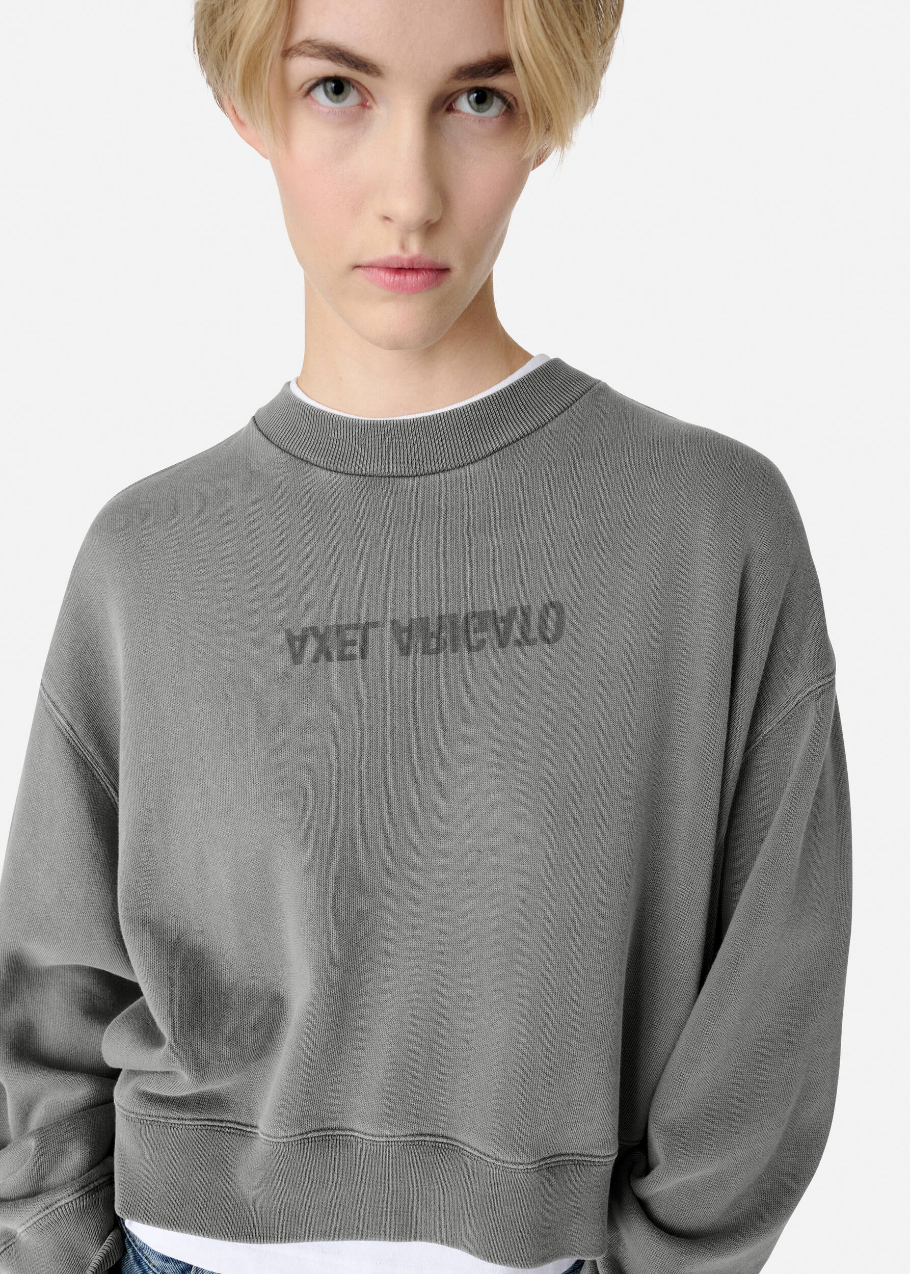 Distort Washed Sweatshirt