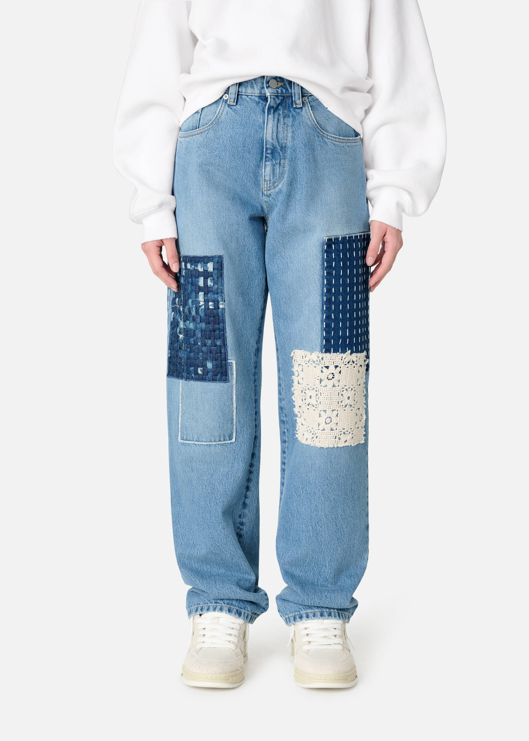 Patchwork Relaxed Jeans