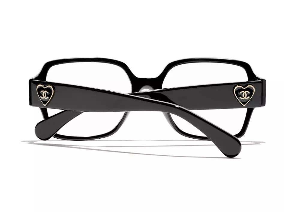CHANEL Square Black Eyeglasses CH3438