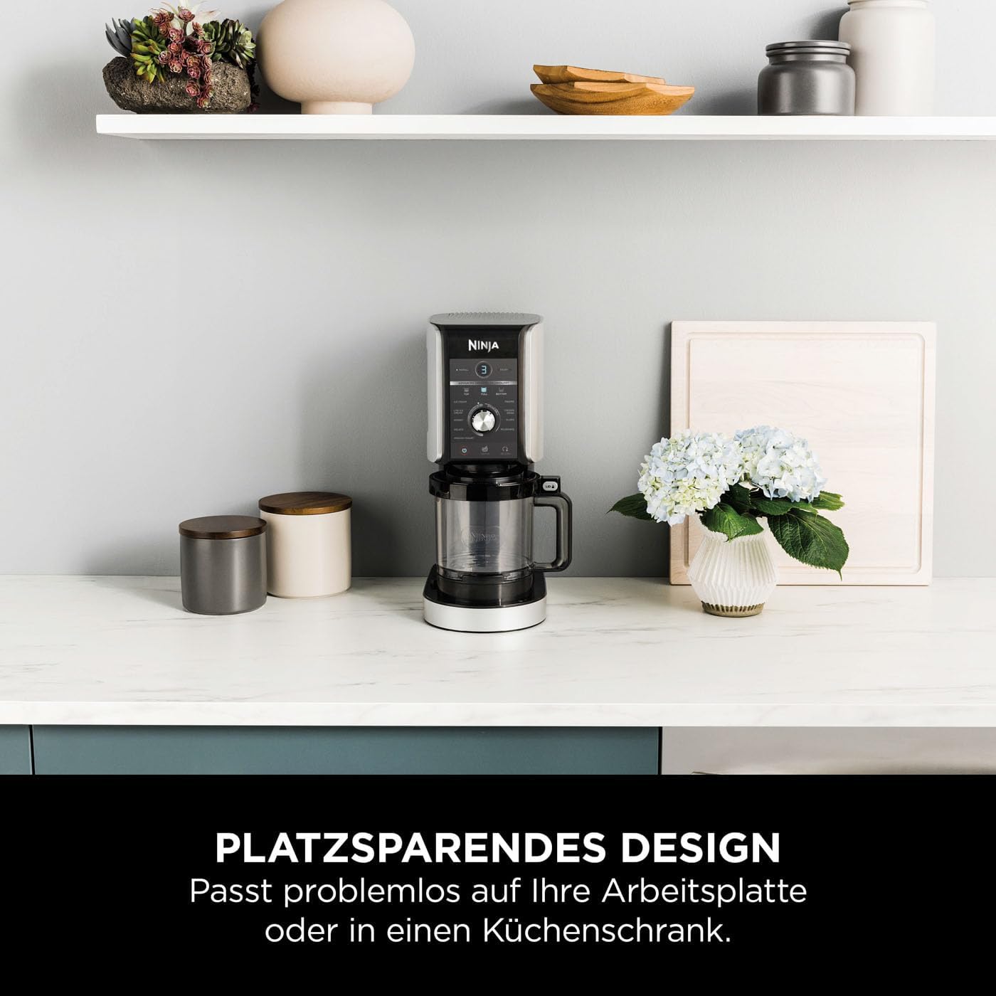 Ninja CREAMi Deluxe Ice Cream Maker with 3 Containers, 10 Functions