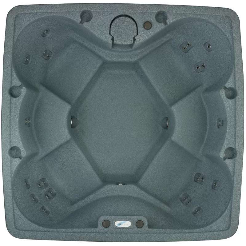 Aquarest Spas, Powered By Jacuzzi® Pumps 6 - Person 29 - Jet Square Plug And Play Hot Tub with Ozonator