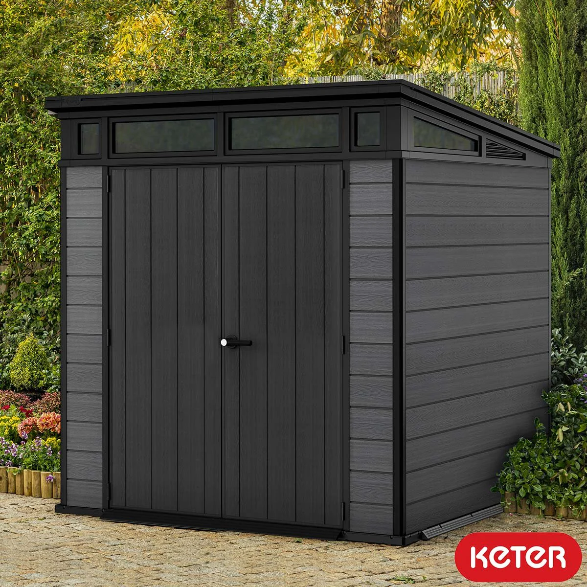 Keter Cortina 7ft 1 x 7ft 1 (2.16 x 2.16m) Storage Shed