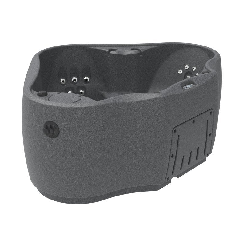AquaRest Discover AR300 Premium 2-Person 20-Jet Oval Plug & Play Hot Tub with Ozonator. LED Waterfall and Stainless Steel Heater