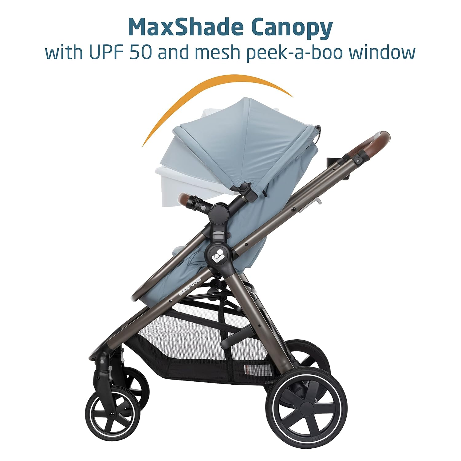 Maxi-Cosi Zelia Luxe 5-in-1 Modular Travel System, Choose Between 5 Modes of use: Parent-Facing car seat Caddy, Reversible Carriage, and Reversible Stroller