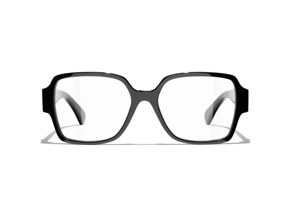 CHANEL Square Black Eyeglasses CH3438