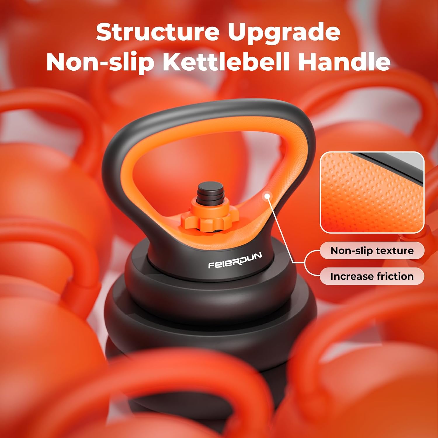 FEIERDUN Adjustable Dumbbells, 20/30/40/50/70/90lbs Free Weight Set with Connector, 4 in1 Dumbbells Set Used as Barbell, Kettlebells, Push up Stand