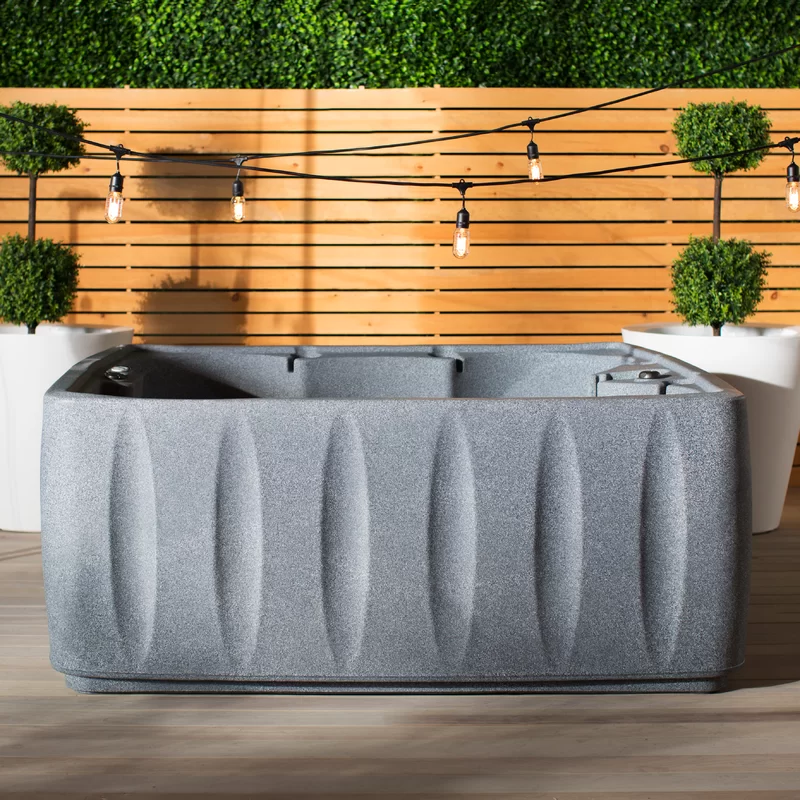 Aquarest Spas, Powered By Jacuzzi® Pumps 6 - Person 29 - Jet Square Plug And Play Hot Tub with Ozonator