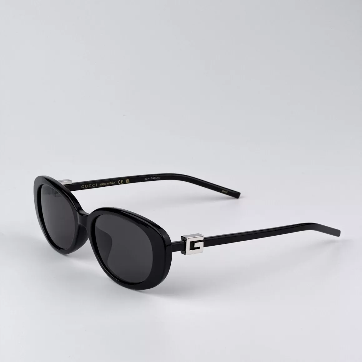 Gucci Women Sunglasses Black Grey Oval GG1684SA 001