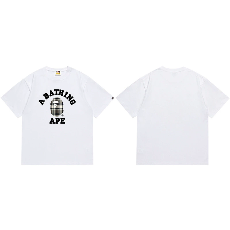 A Bathing Ape BAPE Check College Tee