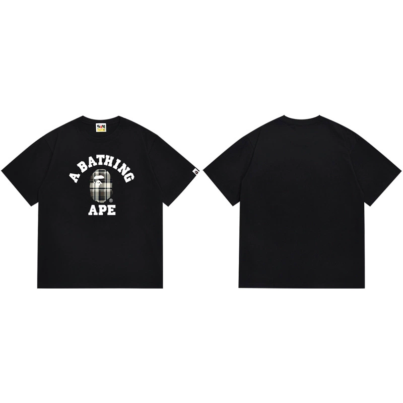 A Bathing Ape BAPE Check College Tee