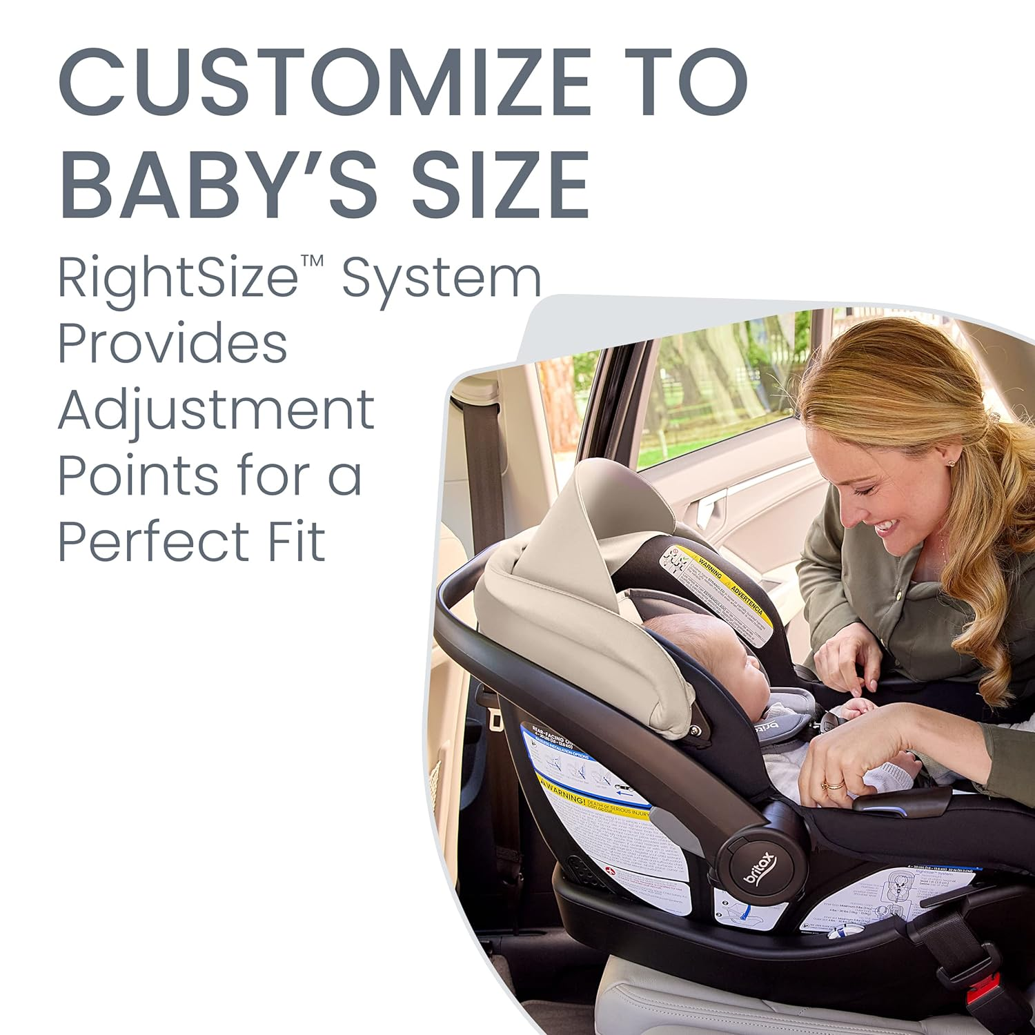 Britax Willow Brook S+ Baby Travel System, Infant Car Seat and Stroller Combo with Alpine Base, ClickTight Technology, SafeWash Insert and Cover, Sand Onyx