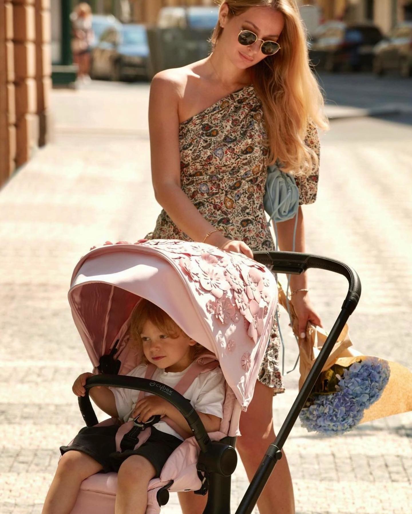 Cybex Priam Stroller Set New Generation Simply Flowers Fashion Edition Pale Blush