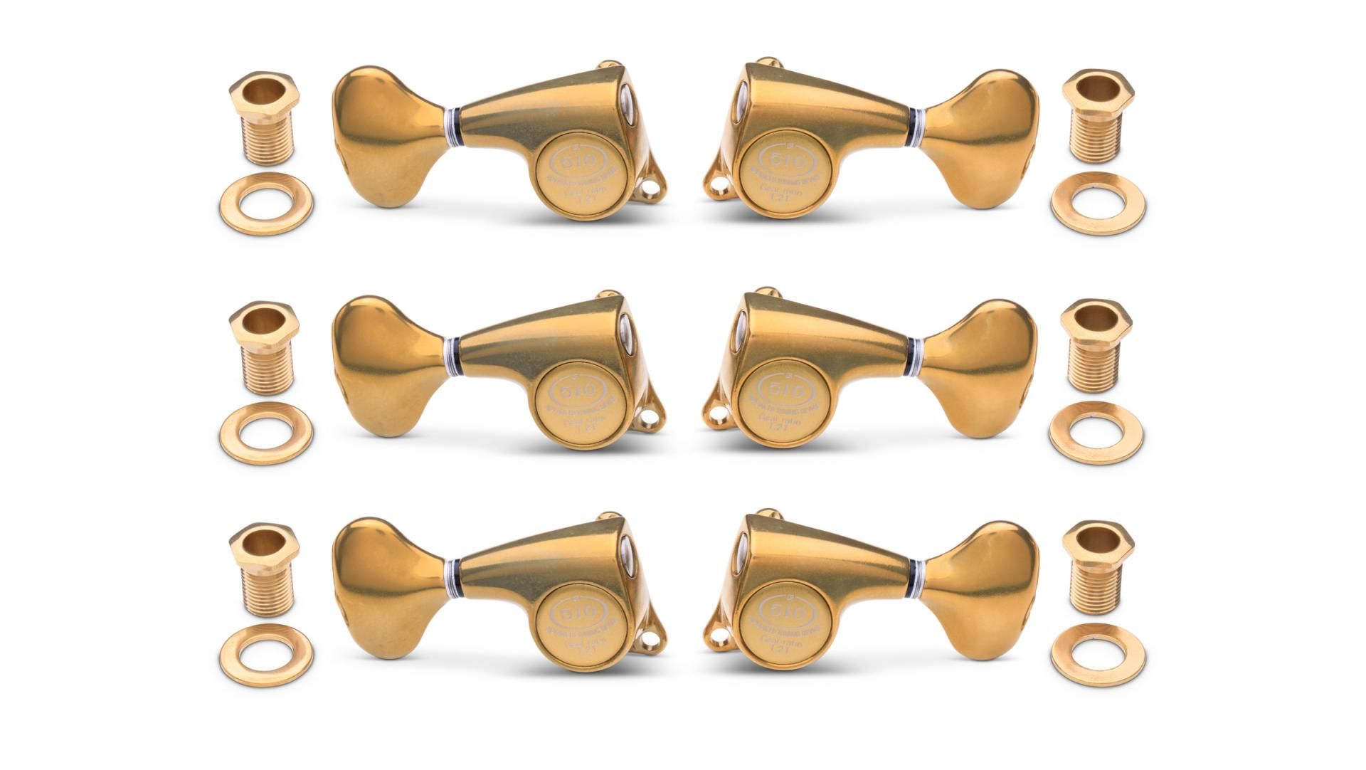 Gotoh Tuners 21:1 - 6-String, Antique Gold