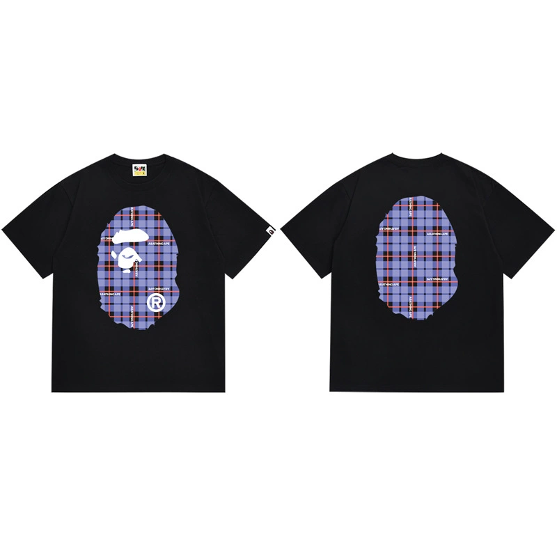 BAPE Logo Check Big Ape Head Tee