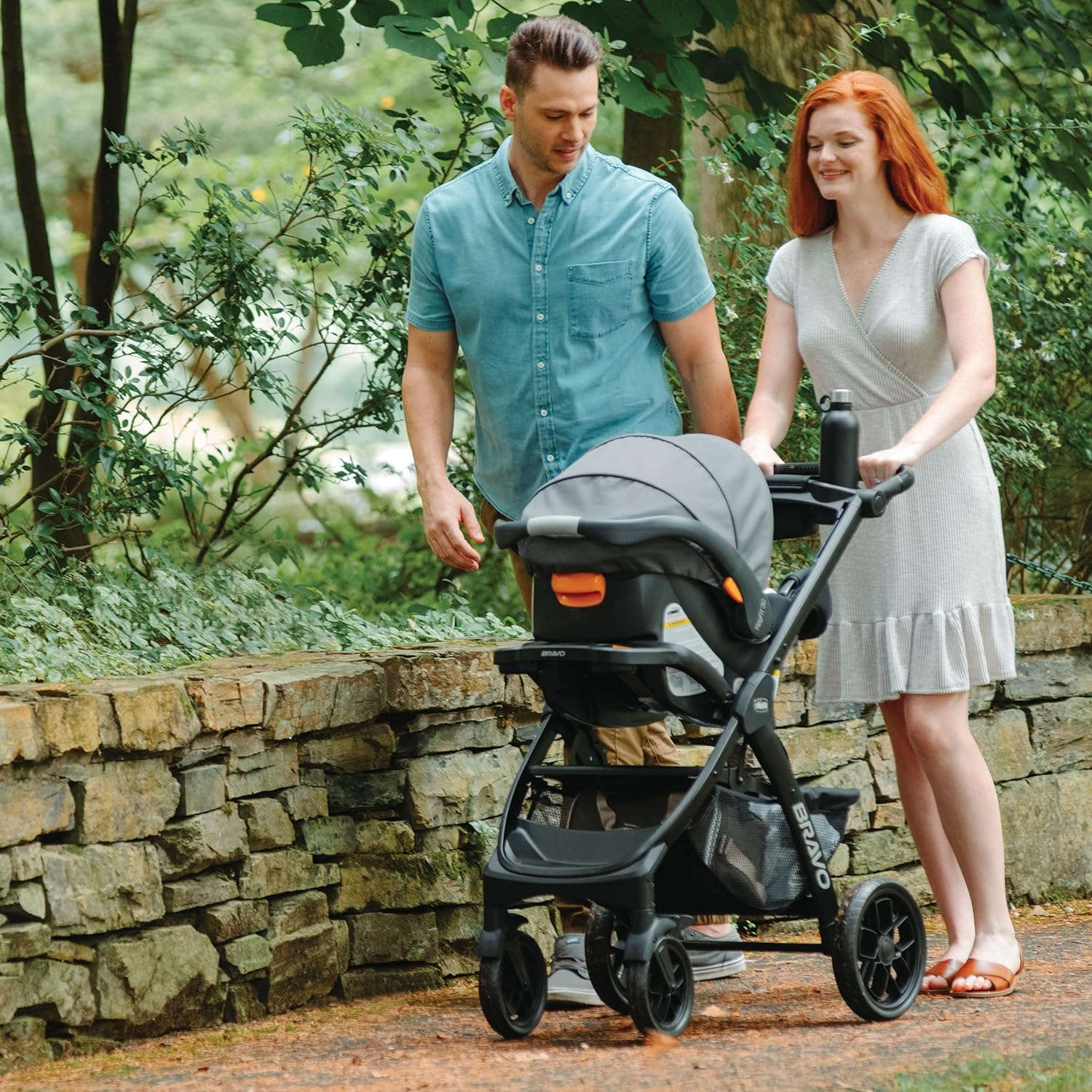 Chicco Bravo LE ClearTex Quick-Fold Stroller - Pewter | Grey