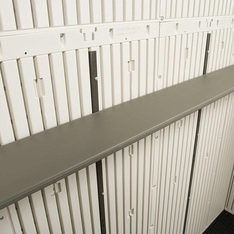 8 ft. W x 12.5 ft. D Plastic Storage Shed