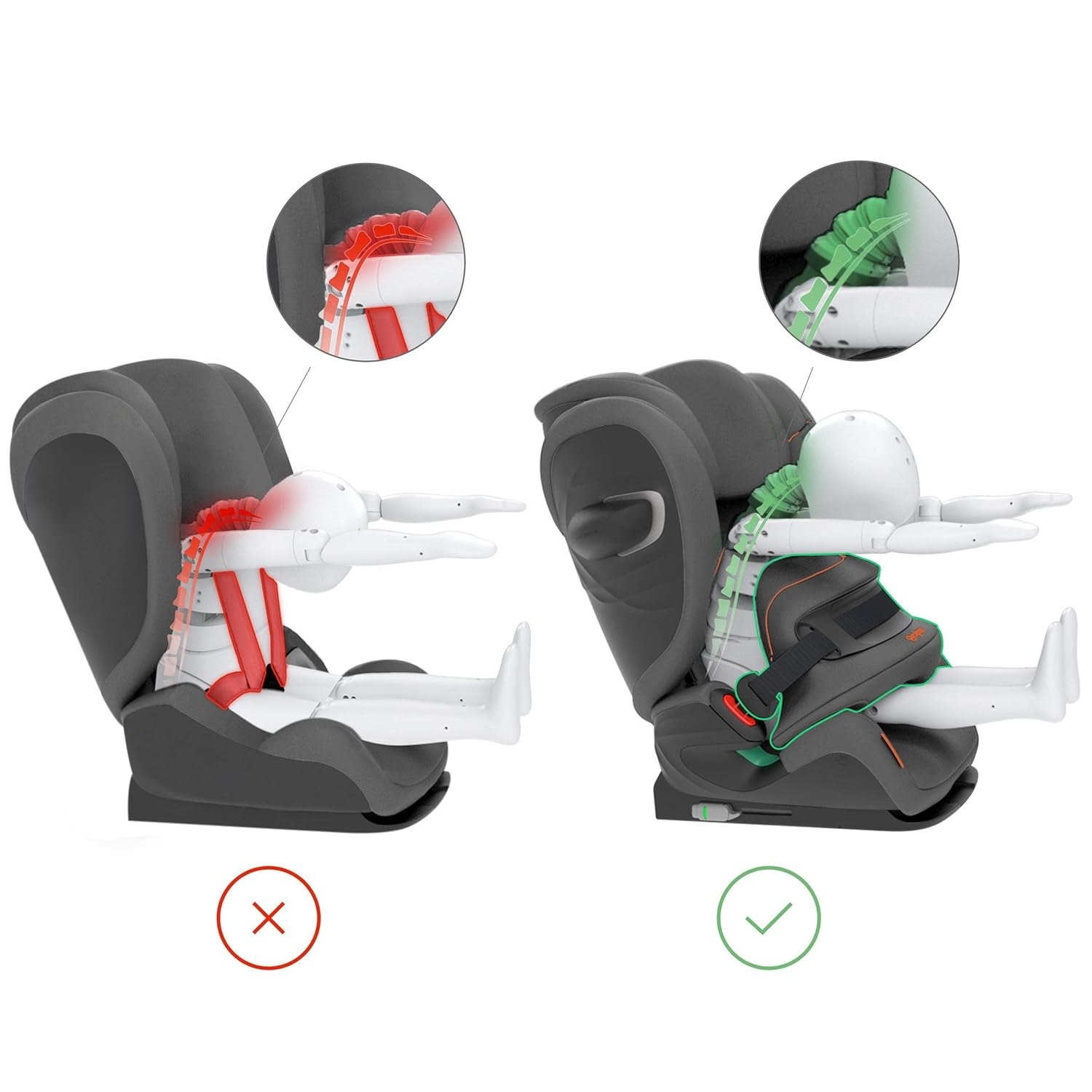 CYBEX Gold Pallas G i-Size Child Seat 76 - 150 cm from 15 Months to 12 Years (Approx. 9 to 50 kg) Lava Grey