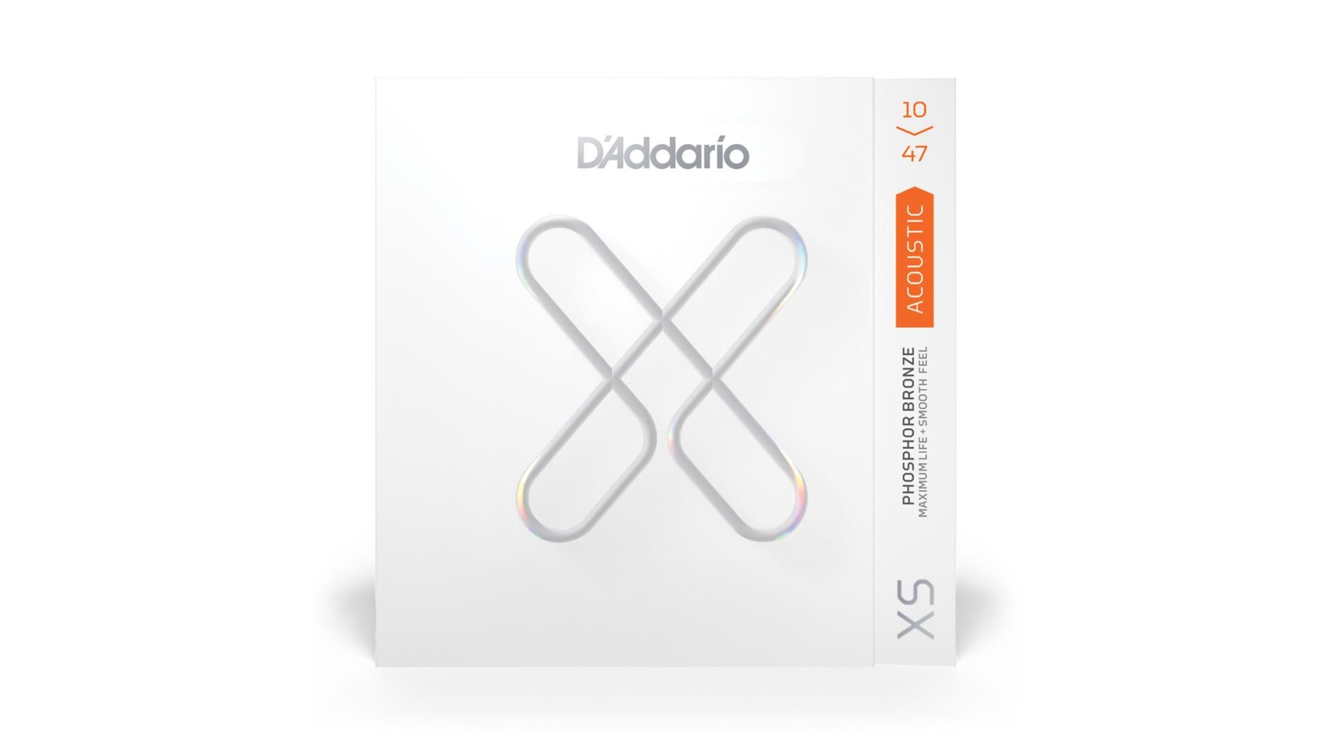 D'Addario 10-47 Extra Light, XS Phosphor Bronze Coated Acoustic Guitar Strings
