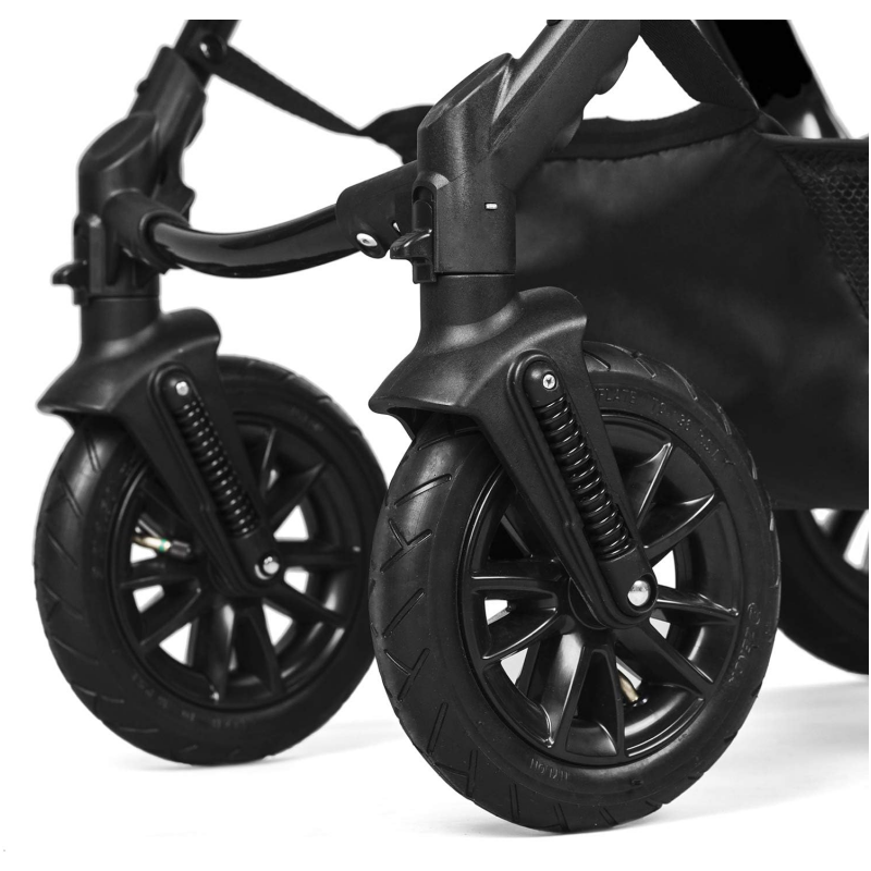 Kinderkraft MOOV 3 in 1 Stroller, Cane Stroller, Trio, Baby Stroller, Baby Pram, With Car Seat, Accessories, Universal Adapters, Carrycot, Big Wheels, 25kg,