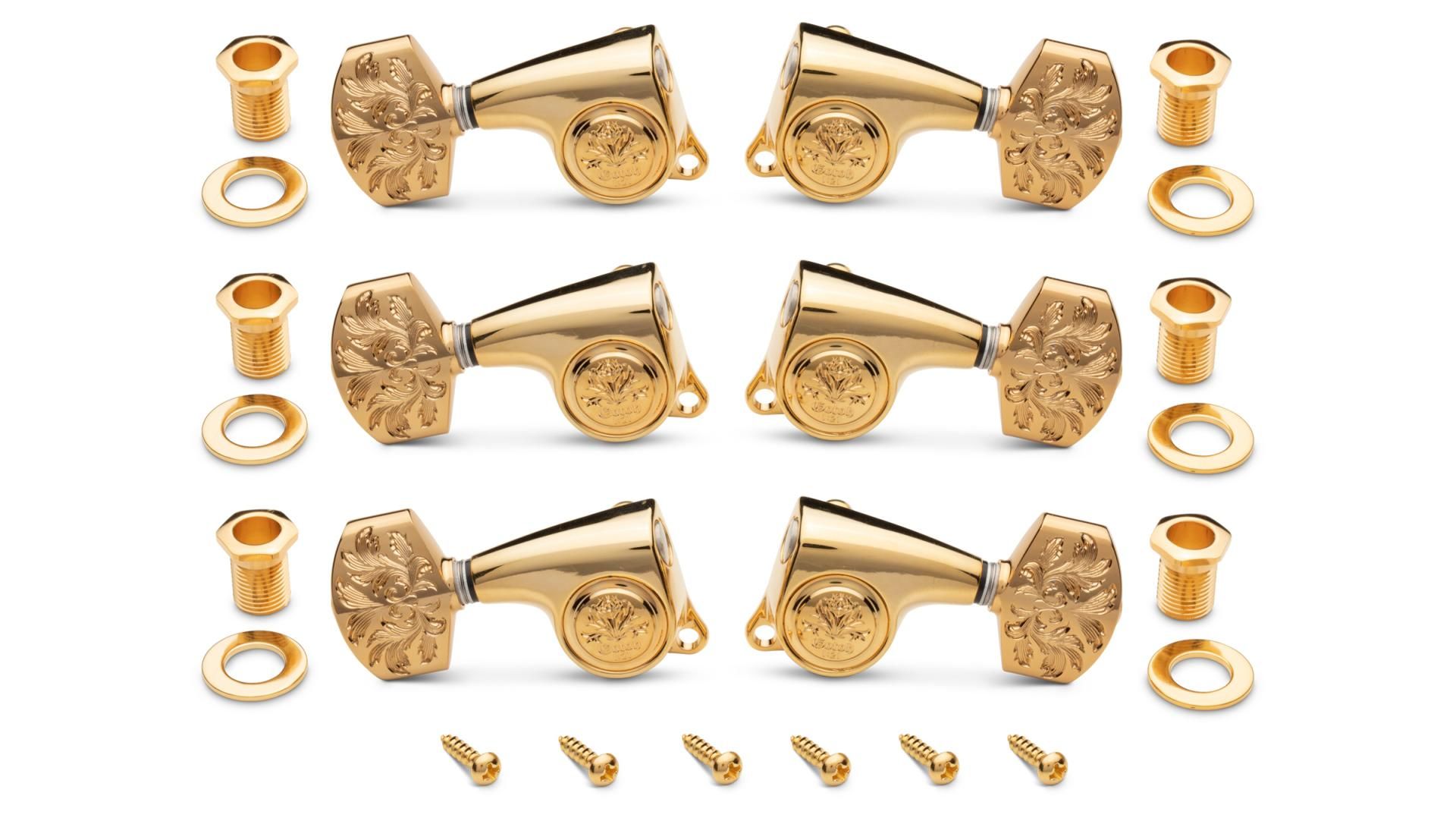 Gotoh Luxury Tuners 21:1 - 6-String, Polished Gold