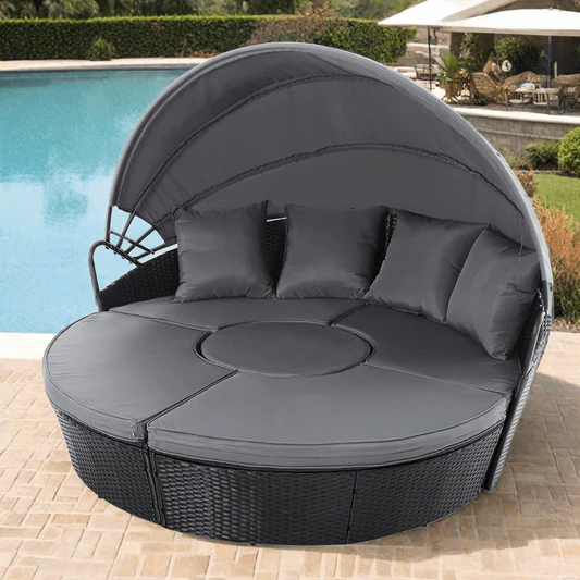 Lounge Muschel Sonneninsel Outdoor Wetterfest