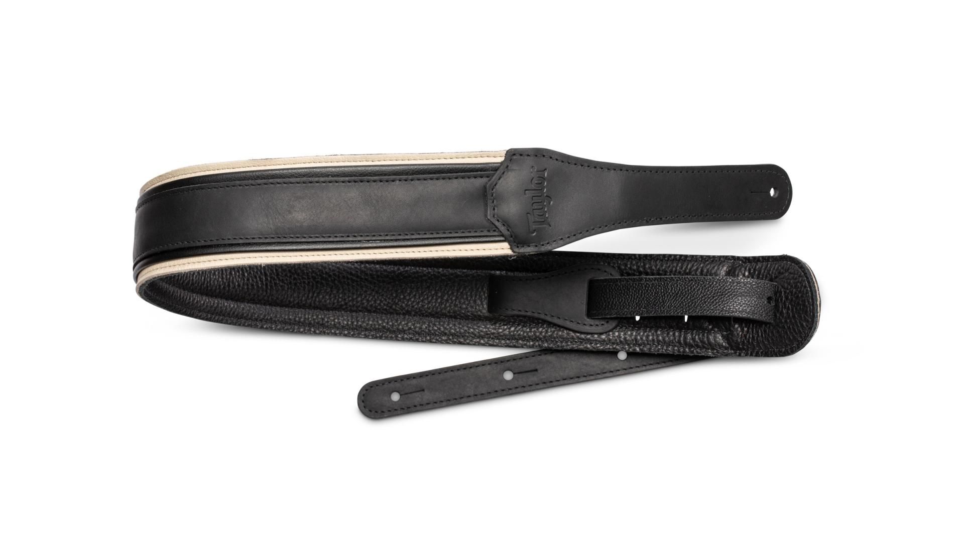 Taylor American Dream Leather Strap, White/Black, Taylor,2.5