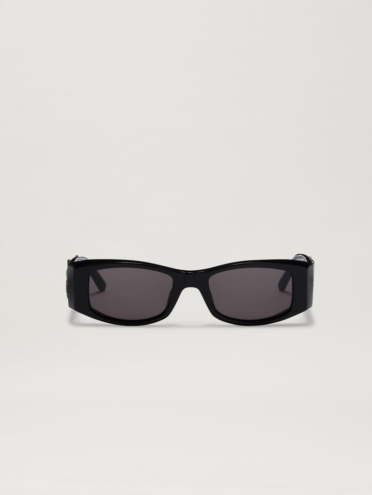 PALM ANGELS Black Angel Sunglasses