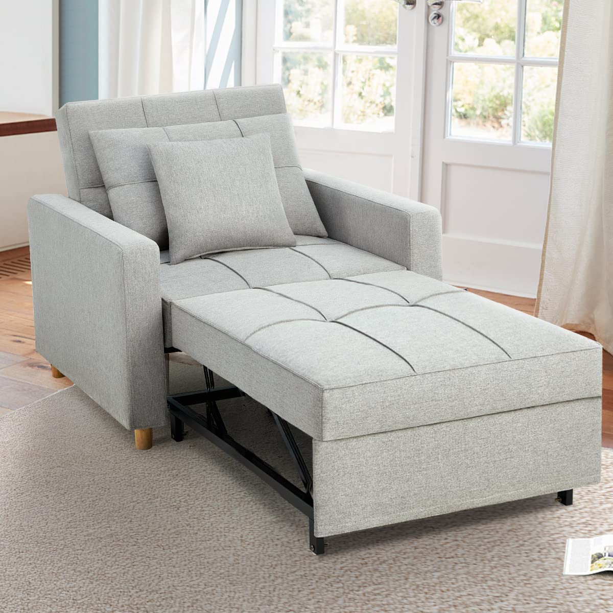 🔥 40 Inch 3-in-1 Convertible Chair Bed,Sofa Bed.