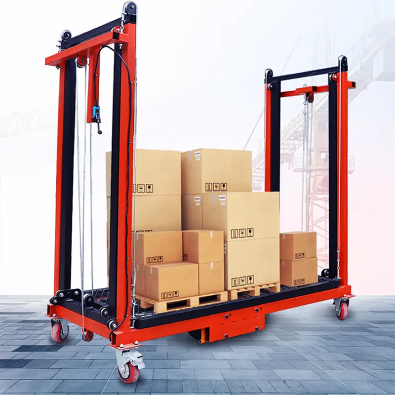 Folding electric lifting scaffold (load bearing 1000Kg)