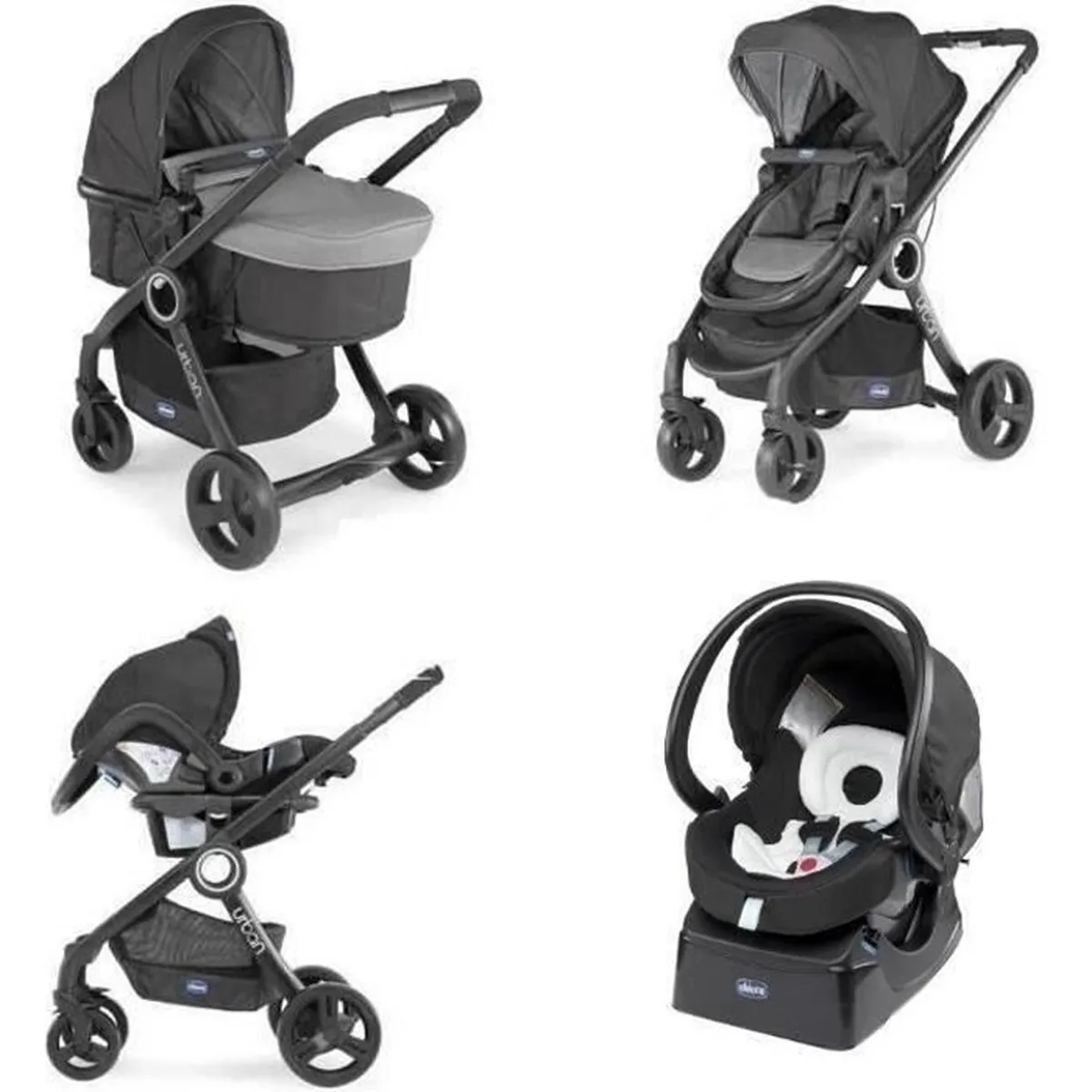 CHICCO Urban Plus Pack combined stroller - From birth - Up to 15kg