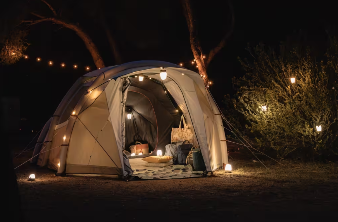 4 Person 1 Bedroom Camping Tent Fresh & Black - Sand