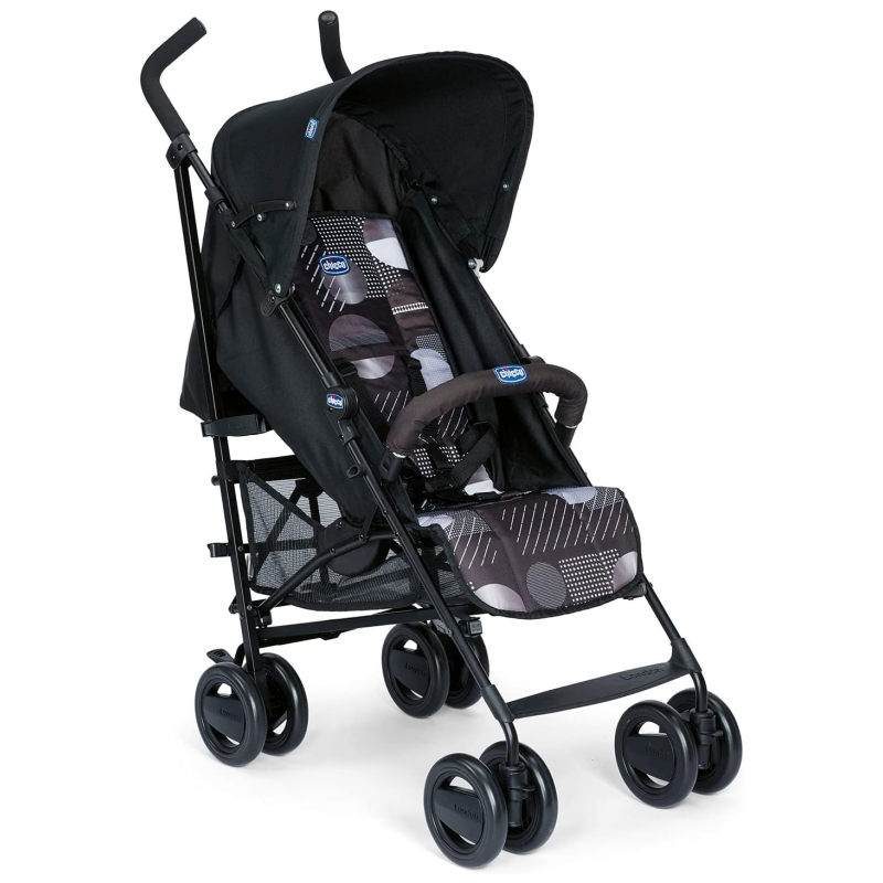 Chicco London Up Lightweight and Compact Stroller, Reclining Backrest with Protective Arc, Umbrella Folding - from Birth to 15 Kg - Matrix
