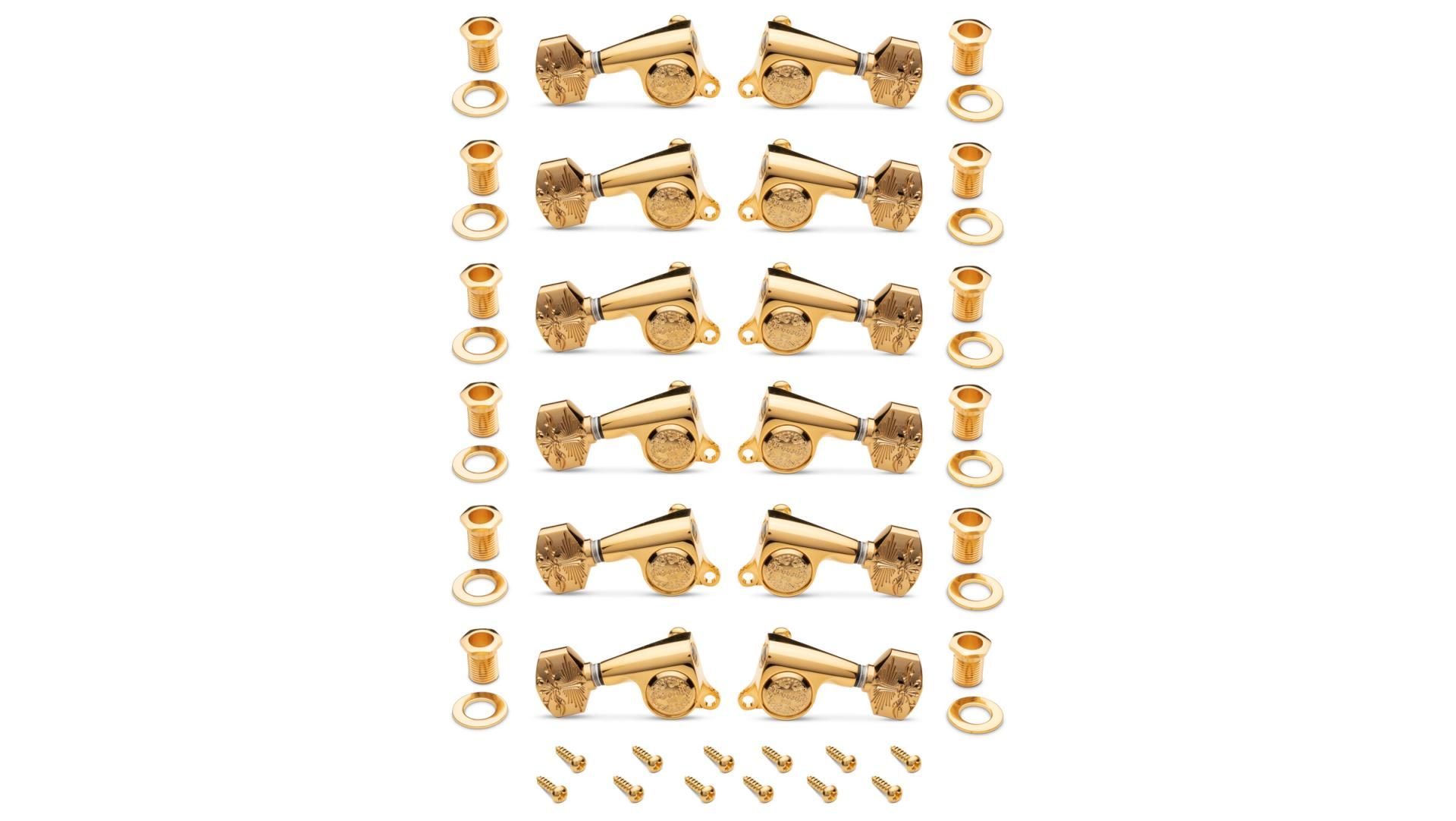 Gotoh Luxury Tuners 18:1 - 12-String, Polished Gold