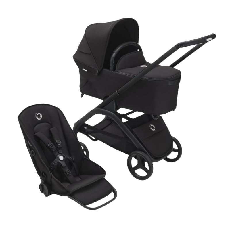 Bugaboo Dragonfly Stroller Set Midnight Black/Midnight Black/Black