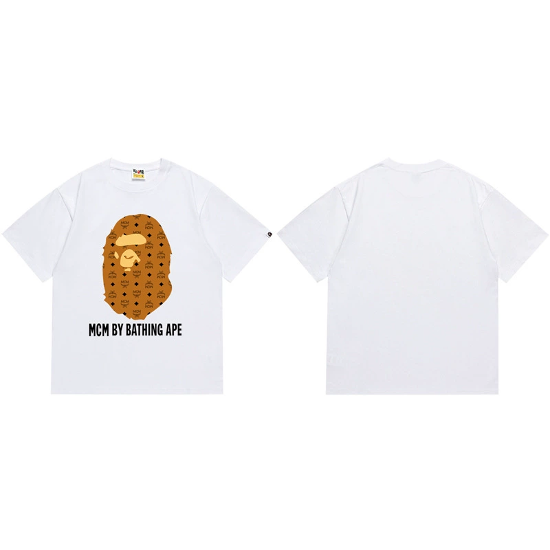 BAPE x MCM By Bathing T-shirt ,4colors