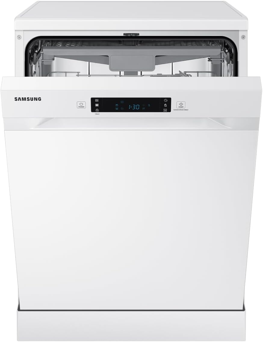 Samsung Dishwasher, Freestanding, With Auto Door, 14 Place Setting, Series 7, Silver, DW60CG550FSREU