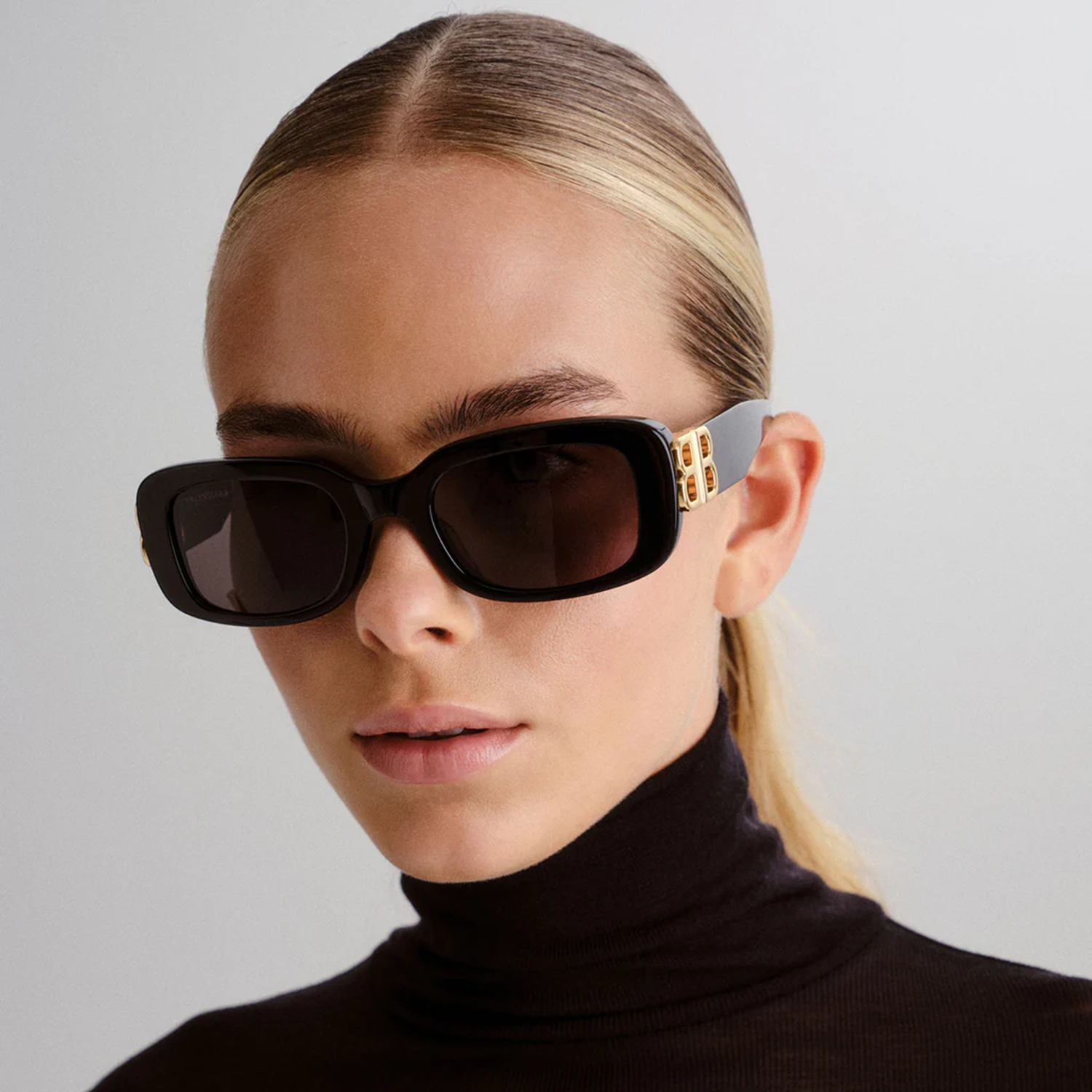 Balenciaga BB0310SK Rectangle Sunglasses