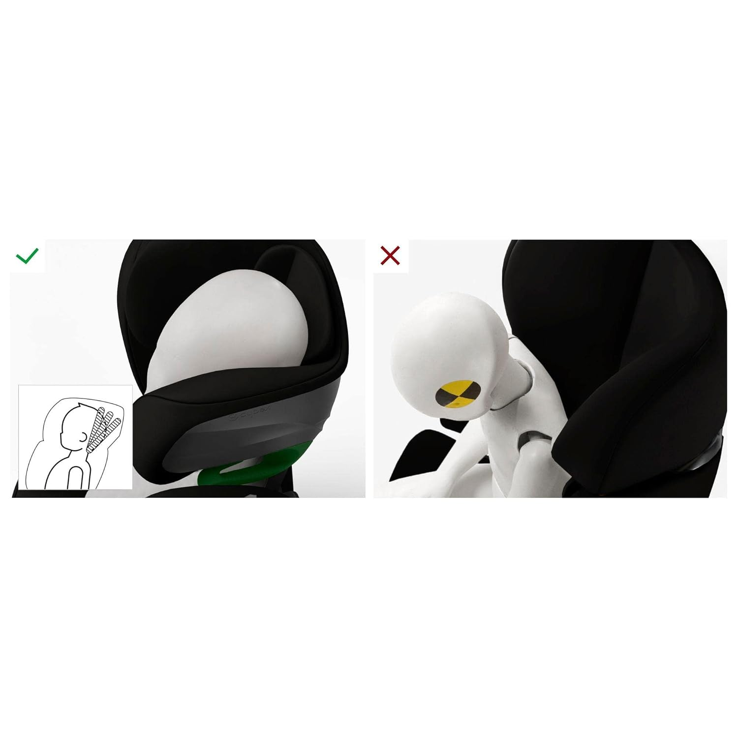 CYBEX Gold Pallas G i-Size Child Seat 76 - 150 cm from 15 Months to 12 Years (Approx. 9 to 50 kg) Deep Black