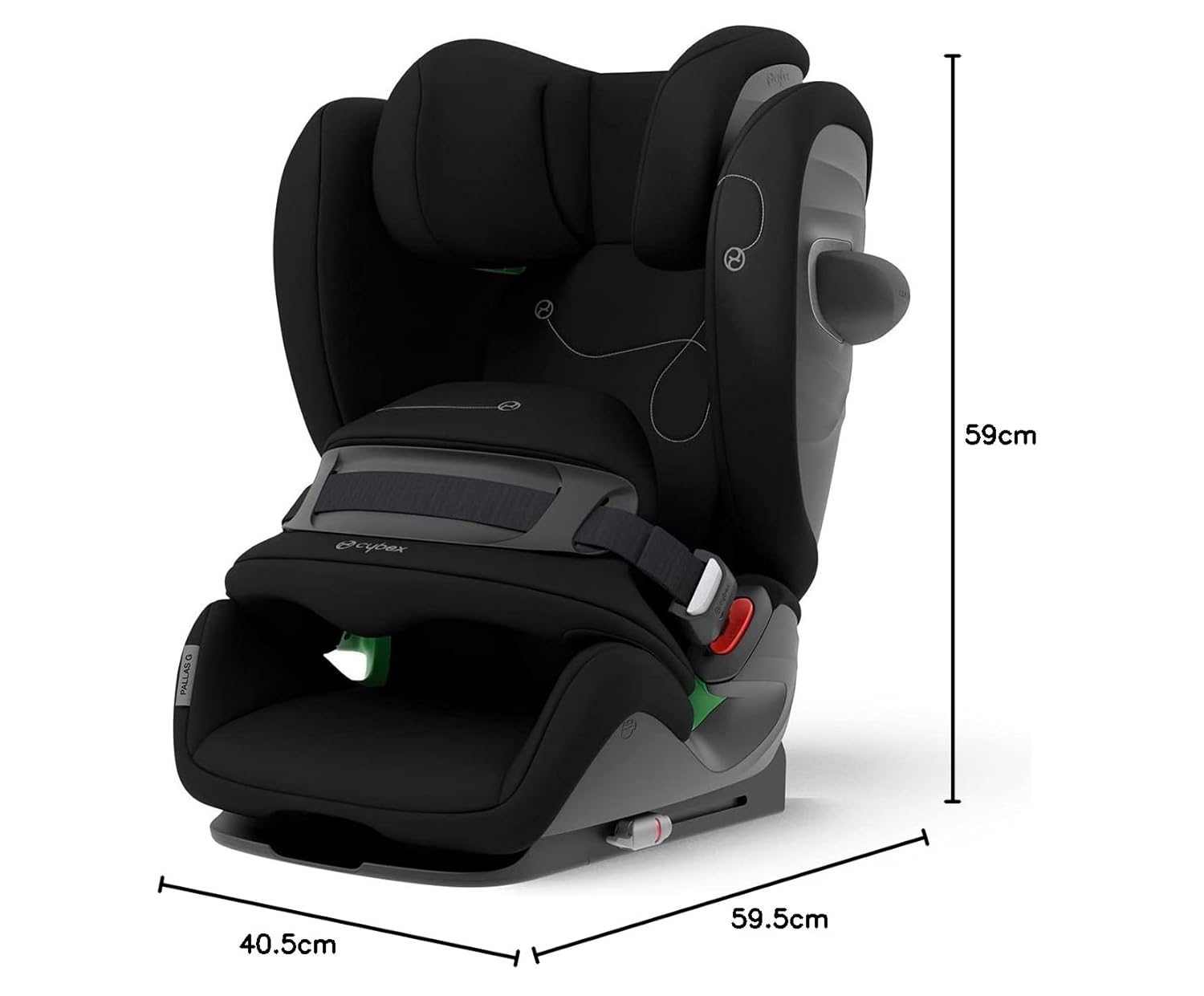 CYBEX Gold Pallas G i-Size Child Seat 76 - 150 cm from 15 Months to 12 Years (Approx. 9 to 50 kg) Deep Black