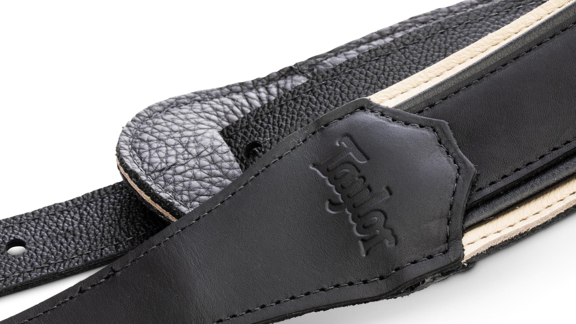 Taylor American Dream Leather Strap, White/Black, Taylor,2.5